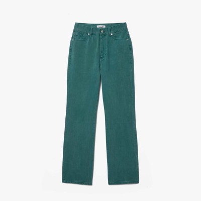 дънки,дамски,дънки,lacoste,straight,leg,natural,dye,denim,jeans,green