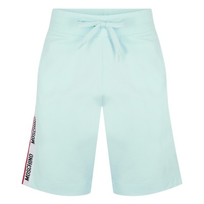 къси,панталони,мъжки,къси,панталони,moschino,logo,tape,track,shorts,light,blue