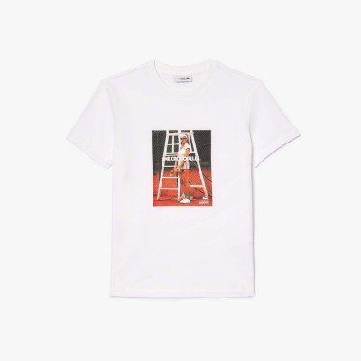 тениска,дамски,топове,lacoste,crocodelle,printed,piqu,t,shirt,white