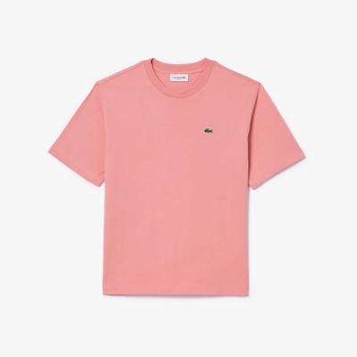 тениска,дамски,топове,lacoste,relaxed,fit,soft,cotton,t,shirt,pink
