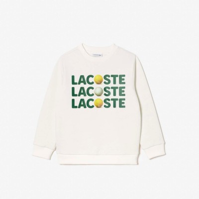 поларена,блуза,lacoste,fleece,crewneck,print,sweatshirt,cream