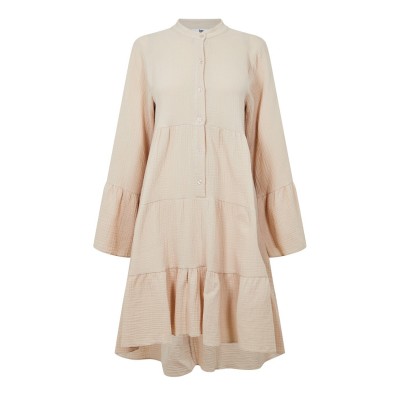 рокля,дамски,поли,и,рокли,дамски,облекла,размер,be,you,tiered,smock,dress,stone