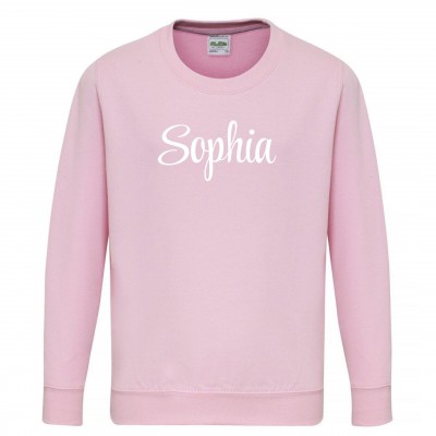 детска,блуза,детски,блузи,awd,unisex,kids,cotton,crew,neck,sweatshirt,baby,pink