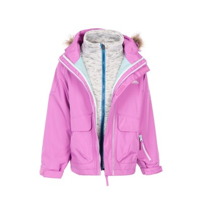 юношеско,яке,дрехи,за,училище,детски,якета,и,палта,детски,3/4,панталони,trespass,outshine,3,in,1,jacket,juniors,pink