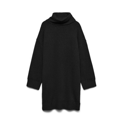 рокля,дамски,поли,и,рокли,vero,moda,aquarius,roll,neck,jumper,dress,black