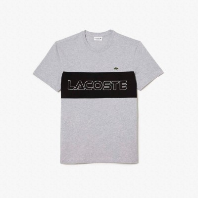 тениска,мъжки,тениски,lacoste,regular,fit,colour,block,print,t,shirt,multi,colour
