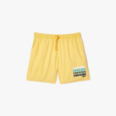 мъжки,къси,панталони,lacoste,mid,length,washed,effect,swim,trunks,yellow