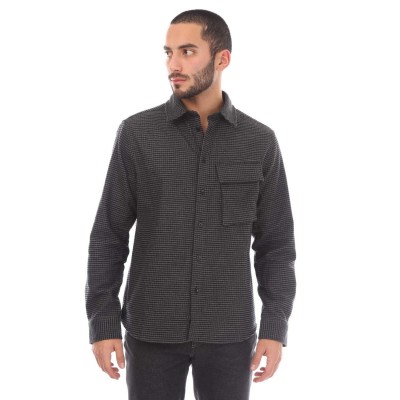 belstaff,cotton,houndstooth,scale,shirt,black