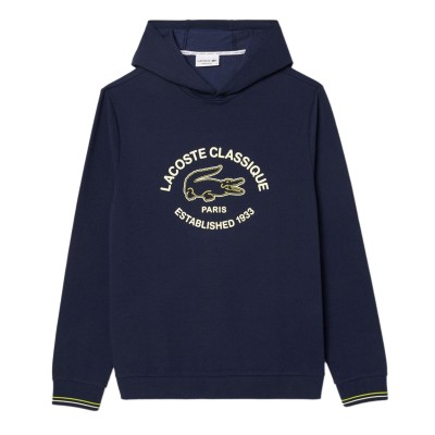 суичър,мъжки,горнища,с,качулка,мъжки,ежедневни,облекла,lacoste,fleece,loungewear,hoodie,navy