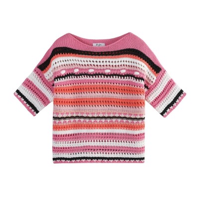 детски,пуловер,be,you,older,girl,crochet,knitted,jumper,multi
