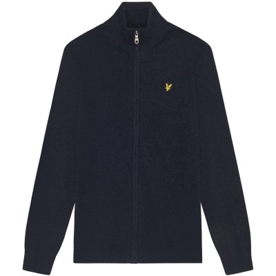 жилетка,мъжки,пуловери,lyle,and,scott,men's,zipped,cardigan,drk,navy,marl