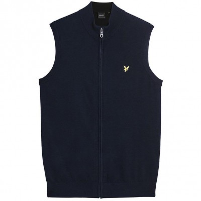 блуза,мъжки,пуловери,lyle,and,scott,men,s,zipped,knitted,sweater,vest,dark,navy