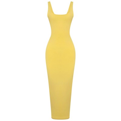 дамска,рокля,дамски,поли,и,рокли,honeyz,bandage,dress,womens,yellow