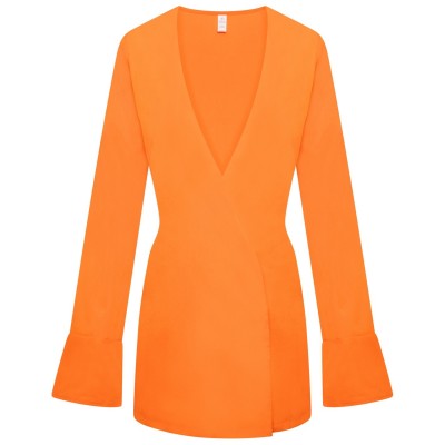 рокля,дамски,поли,и,рокли,honeyz,blazer,dress,ld99,orange