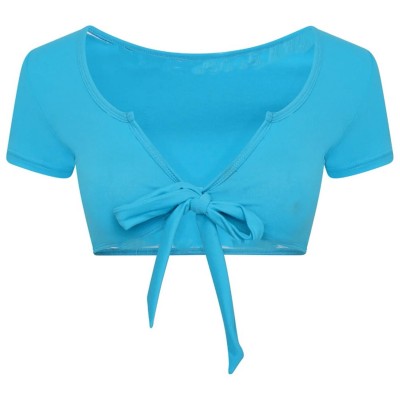 къса,блуза,дамски,топове,honeyz,crop,top,ld99,turquoise