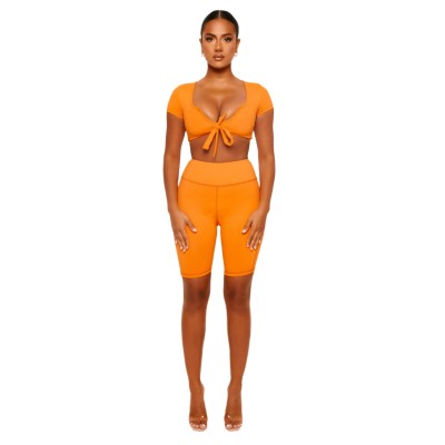дамска,къса,блуза,honeyz,women,s,short,sleeve,crop,top,orange