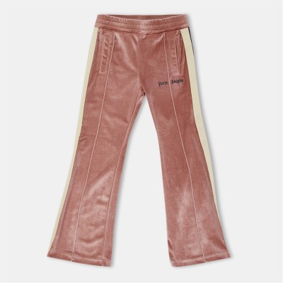 анцуг,детски,3/4,панталони,palm,angels,kids',velour,open,hem,woven,tracksuit,joggers,pink,3010
