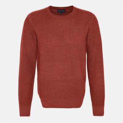 пуловер,мъжки,пуловери,barbour,aston,crew,neck,jumper,drk,ginger,or94