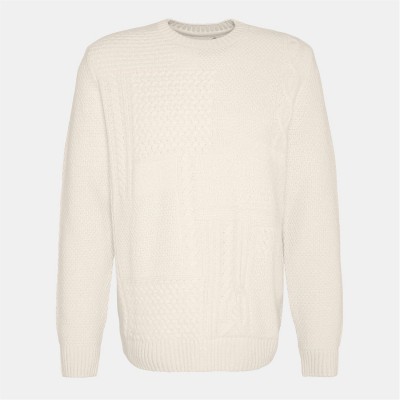 пуловер,мъжки,пуловери,barbour,casey,cable,knit,jumper,wspr,white,wh32