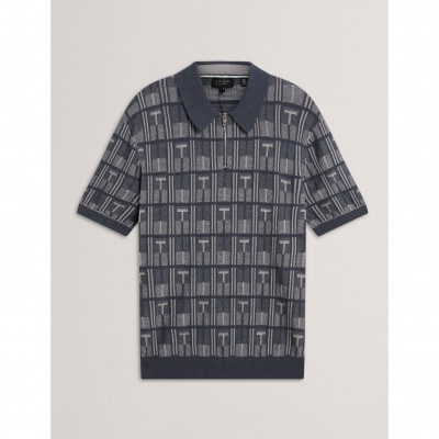 мъжки,блузи,с,яка,мъжки,тениски,мъжки,потници,ted,baker,ted,ss,zip,neck,polo,sn64,navy