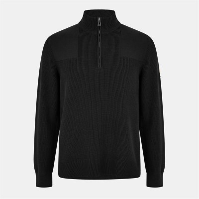 пуловер,мъжки,пуловери,belstaff,men's,crew,neck,jumper,black