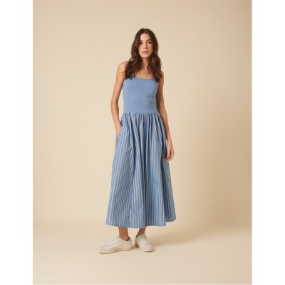 тениска,дамски,поли,и,рокли,nobodys,child,women's,colorado,skater,midi,t,shirt,dress,blue