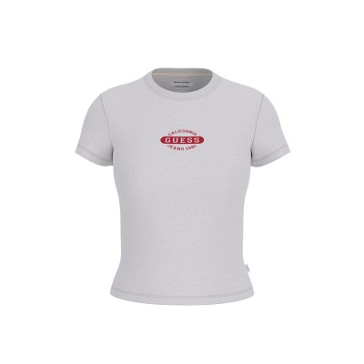 тениска,дамски,топове,guess,guess,stamp,tee,ld54,gj,light,grey