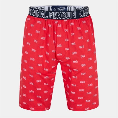 къси,панталони,мъжки,пижами,original,penguin,men's,tri,fold,pyjama,shorts,red