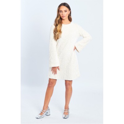 дамски,поли,и,рокли,дамски,облекла,размер,be,you,sequin,bow,drs,ld52,cream