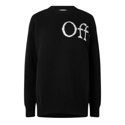 дамски,пуловер,off,white,women,s,logo,relaxed,fit,crew,neck,jumper,black