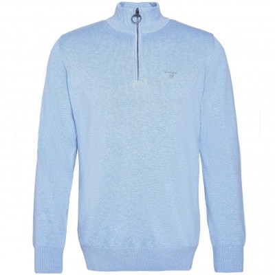 barbour,mens,half,zip,jumper,drk,chmbry,bl14