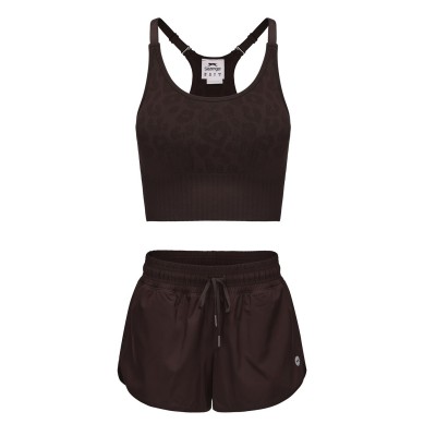 комплект,дамски,тениски,дамски,топове,slazenger,bra,short,set,ld62,chocolate,torte