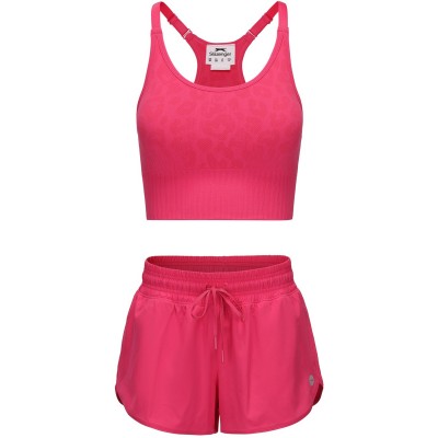 комплект,дамски,тениски,дамски,топове,slazenger,bra,short,set,ld62,raspberry,sugar