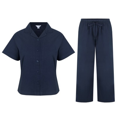 пижама,дамски,облекла,размер,miso,women's,oxford,revere,collar,pyjama,set,navy