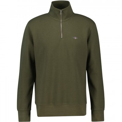 блуза,мъжки,пуловери,gant,textured,half,zip,sweatshirt,juniper,green