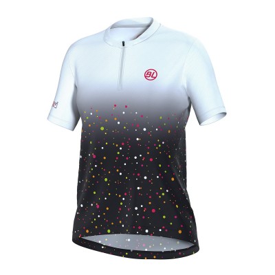 фланелка,дамски,топове,облекло,за,колоездене,bicycle,line,ss,zip,jersey,ma,ld99,black,white