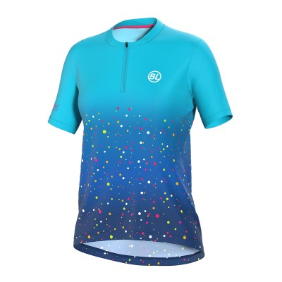 фланелка,дамски,топове,облекло,за,колоездене,bicycle,line,ss,zip,jersey,ma,ld99,blue