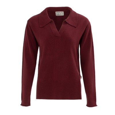 пуловер,дамски,облекла,размер,soulcal,cal,women,long,sleeve,polo,jumper,burgandy