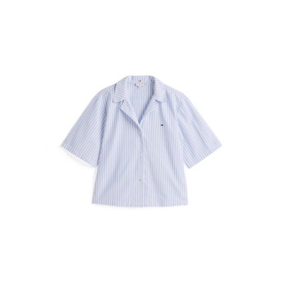дамски,топове,tommy,hilfiger,ss,linen,shirt,short,set,multi,blu