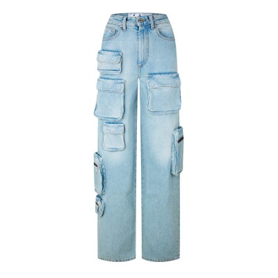 панталони,дамски,дънки,off,white,cargo,pants,light,blue