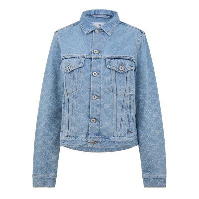 яке,дамски,якета,и,палта,off,white,monogram,denim,jacket,light,blue