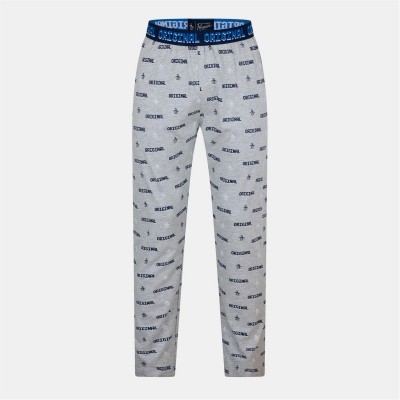 пижама,коледни,джунджурии,мъжки,пижами,original,penguin,men's,jersey,pyjama,trousers,grey