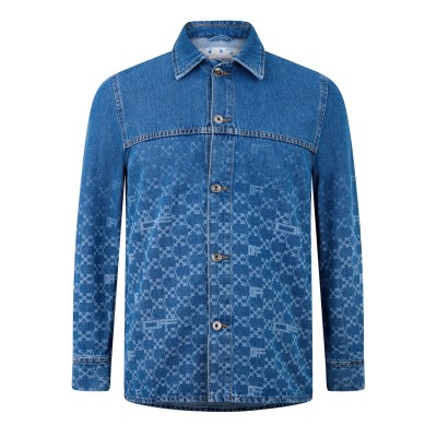мъжки,якета,off,white,monogram,denim,shirt,medium,blue