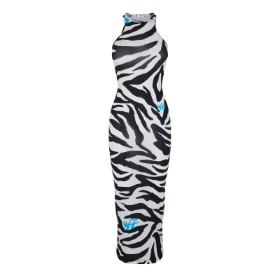 рокля,дамски,ризи,off,white,zebra,print,maxi,dress,white,blac