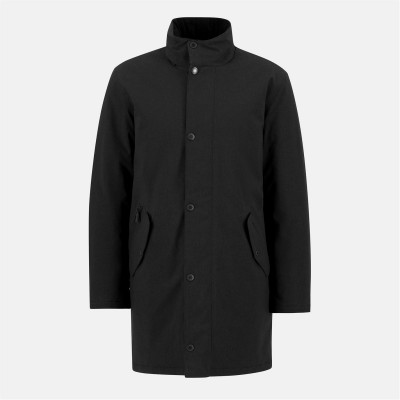 яке,облекла,на,разпродажба,мъжки,якета,barbour,men's,winter,powell,waterproof,long,sleeve,long,puffer,jacket,black,bk11
