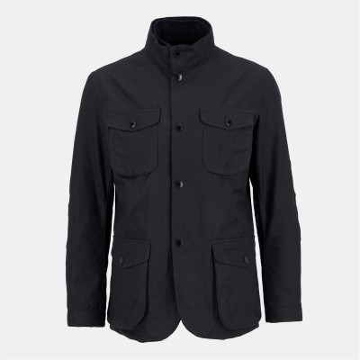 яке,облекла,на,разпродажба,мъжки,якета,barbour,men's,ogston,waxed,cotton,quilted,relaxed,fit,wax,jacket,black,bk11