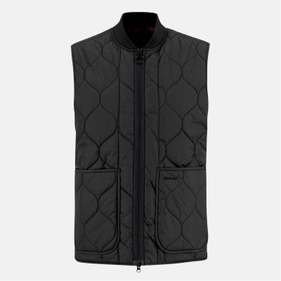елек,облекла,на,разпродажба,мъжки,якета,barbour,men's,re,engineered,utility,liddesdale,quilted,full,zip,sleeveless,gilet,black,bk12