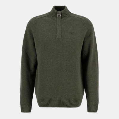 пуловер,мъжки,пуловери,мъжки,тениски,barbour,grangetown,half,zip,jumper,mid,olive,ol54