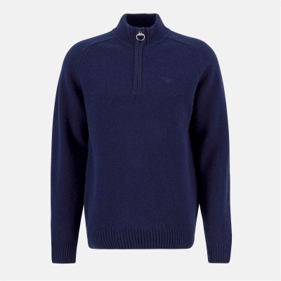 пуловер,мъжки,пуловери,мъжки,тениски,barbour,grangetown,half,zip,jumper,navy,ny91