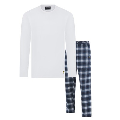 комплект,мъжки,пижами,lyle,and,scott,woven,pant,set,sn99,white,check